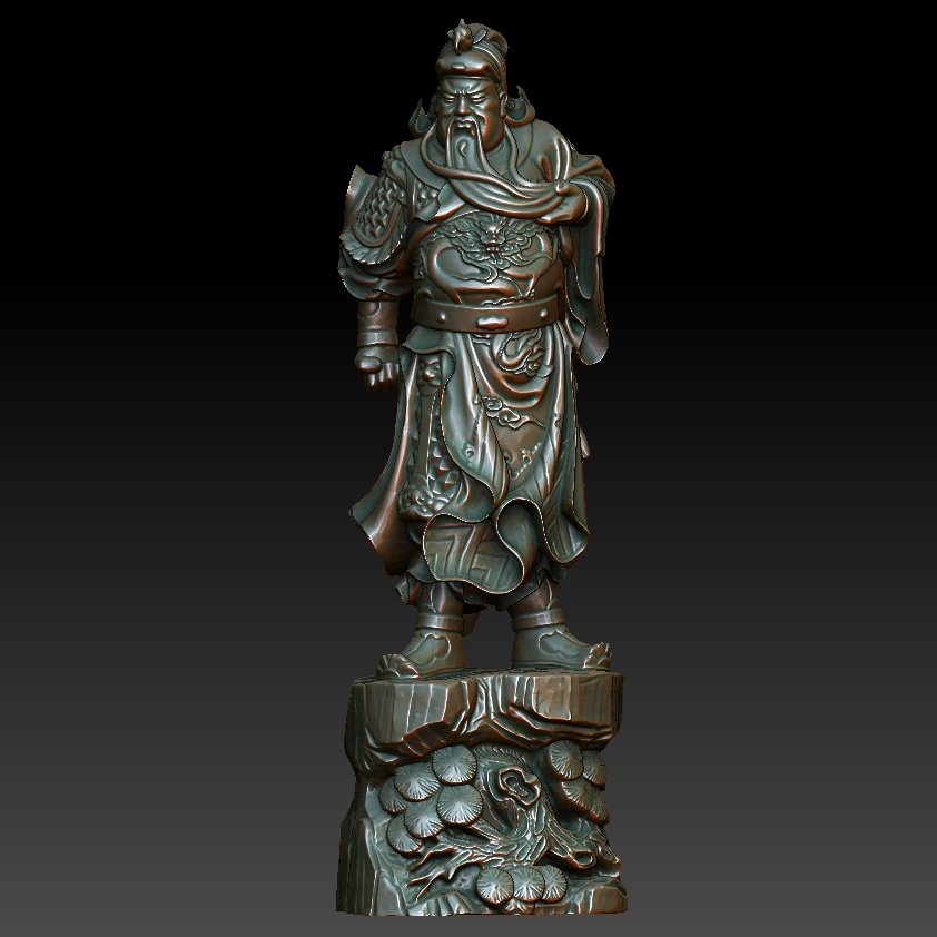 hd scan guan gong 15 estátua pronto para imprimir 3d 3d-scan 3dscan estátuas miniatura miniaturas figurine figurinhas buda de maitreya bodhisattva shakyamuni amitabha esculpir escultura 3D print model - Mito3D