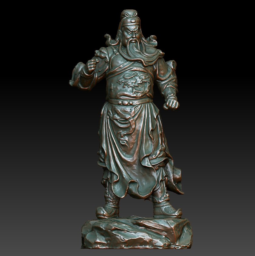 hd taramak guan gong 43 heykel hazır yazdır 3d model in figürinler 3dexport scan 3dscan heykeller minyatür minyatürler heykelcik buda buddha statue maitreya bodhisattva shakyamuni amitabha şekil vermek 3D print model - Mito3D