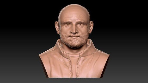 cabeza 3d impresión escultura stl personaje anatomía hombre Arte 3d print model - Mito3D