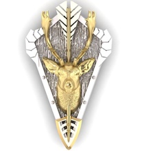 head fallow deer is european daniel trophy 3d print model in pendants 3dexport jewelry wild hunter printable pendant gold beast silver stl 3ds obj cad high poligonal nature 3d print model - Mito3D