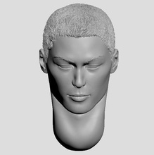 head of japanese man hair 3d print model in figurines 3dexport anatomy character human miniatures people 35th scale plastic small-scale face national nation printing 3d print model - Mito3D