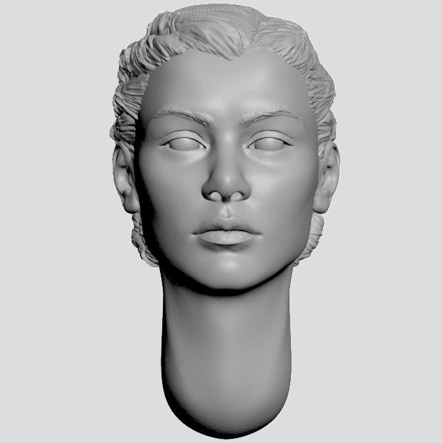 baş kadın saç maldivas anatomi karakter figürinler insan Minyatürler insanlar 3d model 35 ölçek plastik küçük ölçekli yüz ulusal ulus baskı 3D print model - Mito3D