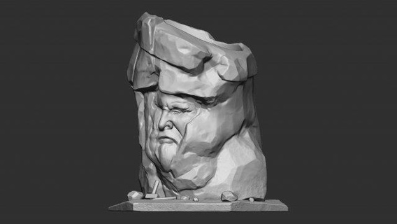 head stone accessories bust portrait carving sculpture marble granite chisel features expression profile headstone bas-relief high-relief classical contemporary abstract realistic ancient modern 3d print model - Mito3D