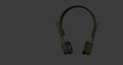 headphones blender black dark interior 3d print model - Mito3D
