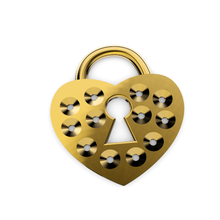 heart lock pendant jewel jewelry 3d print model - Mito3D