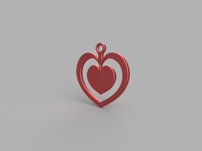 heart necklace 3d print model in pendants 3dexport necklaces valentines 14 february celebration gift valentine valentinesday 3dprintable romantic cupidon symbol love lovers 3d print model - Mito3D
