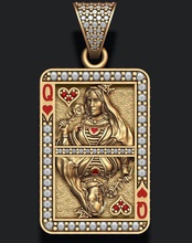 kalp kraliçe oynama kart kolye 3d yazdır model in 3dexport kumar kriko sıra kral poker kumarhane rulet araba kard elmas emaye mücevher altın gümüş takı 3d print model - Mito3D