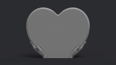 kalp şekilli mezar taşı 3d yazdır model in heykel 3dexport cncmodel cnctombstone anıt cnccarvemodel cncrelief mezarlık ölüm heart shaped headstone 3d print model - Mito3D