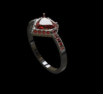 coração placa argolas joalheria design joias Designer jóias jewelry rings jewelry3d anel yzk 3d print model - Mito3D