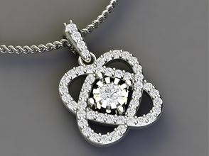 heart style pave pendant jewelry diamond gem beauty woman girl fashion uniq gold silver white