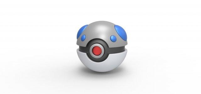 schwer Ball Pokeball Pokémon Konzept Container Anime Spielzeug drucken druckbar Schwerball 3d print model - Mito3D