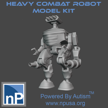 pesado combate robot gratis espacio guerra martillo 40k necromunda cyberpunk empezargrave droide acorazado 3d print model - Mito3D