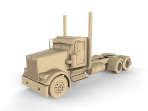 heavy truck 3d print model in automotive 3dexport car cars hobby auto printcar drive rc toy plastic 3d print model - Mito3D