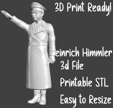 heinrich himmler 3d imprimível stl versão 2 impressão modelo in homem 3dexport ss nazista 3d print model - Mito3D