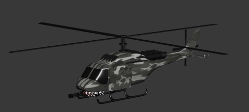 helicóptero zangão 3d impressão modelo in mecânico partes 3dexport hélice guerra foguete apito gatling conflito rc controlo remoto controles hobbies 3d print model - Mito3D