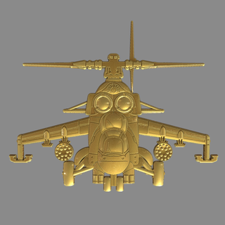 elicottero mi 24 Visualizza monete distintivi medaglie ordini 3d print model - Mito3D