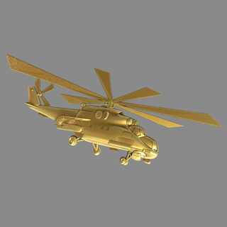 Hubschrauber mi 24 Aussicht Münzen Abzeichen Medaillen Aufträge 3d print model - Mito3D