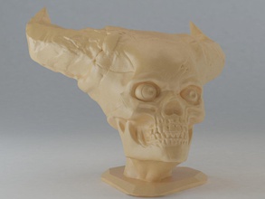 inferno crânio 3d impressão modelo in estatuetas 3dexport anatomia osso personagens fi cabeça miniaturas caixa toráxica sci esquelético esqueleto dentes 3d print model - Mito3D