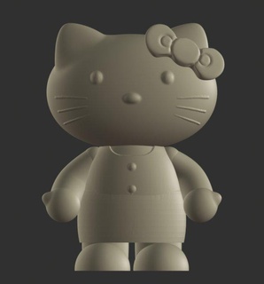 Bonjour minou robe animaux Hello Kitty bonjour amis kittycat Sanrio poupée figure kawaii forprint l'impression mignonne Mignonnerie collection 3d print model - Mito3D