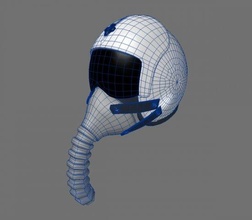 helmet 3d model in parts 3dexport airforce pilot jet plane mask 3d print model - Mito3D