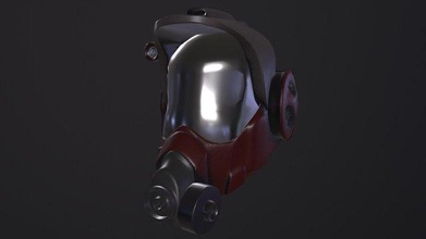 casco gas máscara aviador futuro armadura uniforme cabeza guerra juego militar soldado infantería fantasía ficción sombrero sci fi 3d print model - Mito3D
