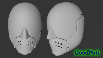 casco rovinatore 3d stampa modello in gioco accessori 3dexport maschera obj stl 3ds film giochi giocattoli 3d print model - Mito3D