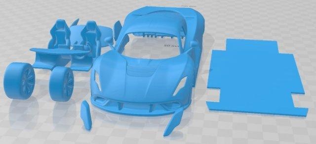 hennesey venom f5 2021 printable car automotive slot scalextric tamiya rc miniz hobby micro 3d print model - Mito3D