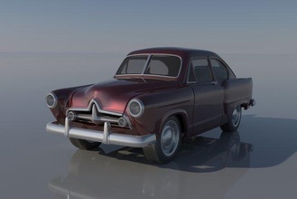 Henry 1951 macchina macchine veicolo passatempo auto settore automobilistico ruota classico sla fdm fessura printcar Stampa rc retrò interni esterno 3d print model - Mito3D