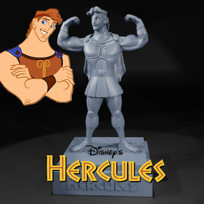 hércules 1997 película 3d modelo impresión in escultura 3dexport americano animado fantasía walt disney característica animación pictures legendario héroe 3d print model - Mito3D