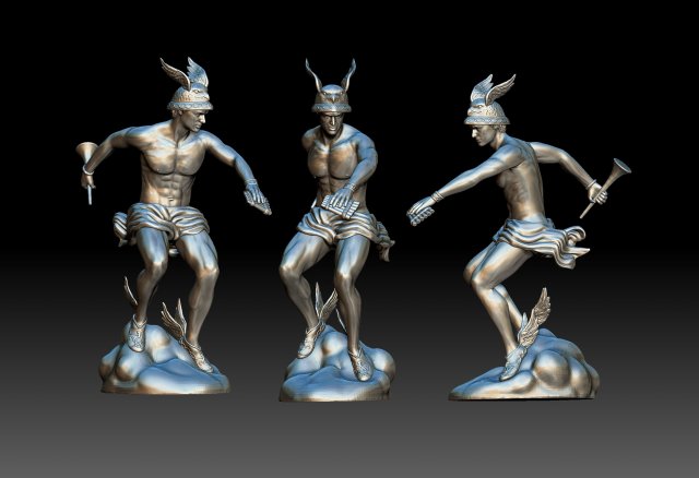 hermes staute greek god 3d print model sculpture statue figure art sculptures 3D print model - Mito3D