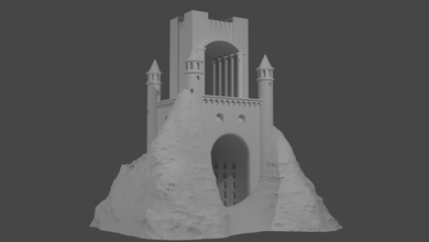 heroes 3 castle griffin tower for3dprint 3d print model in architecture 3dexport heroes3 heroesofmightandmagic stl obj game exterior miniatures 3d print model - Mito3D