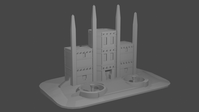 heroes 3 stronghold capitol 3d print heroes3 heroesofmightandmagic hommiii 3dprint 3dmodel stl architecture exterior miniature 3d print model - Mito3D