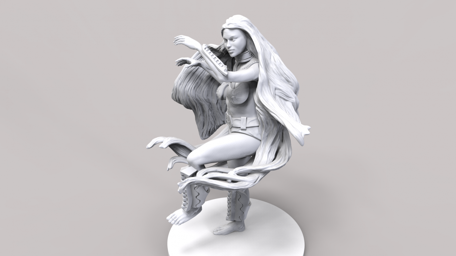 heroina en stl free 3d print model in monsters & creatures 3dexport warhammer pinceleszbrush zbrush 3dart digitalart brushetzbrush brochaszbrush 3dmodelin printstl orcos 3dgratis stlgratis 3dfree descargarstl 3dsculpt digitalsculpting personajes3d character3d 3D print model - Mito3D