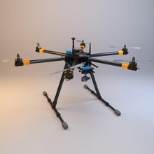 hexacopter - tarot t810 3d model in commercial 3dexport drone uav copter aircraft drones copters 3d print model - Mito3D