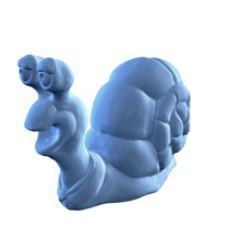 hi poly caracol esculpir 3d modelo in 3dexport caricatural personagem high escultura printable print concha animal gasteropoda desenho animado engraçado animais selvagens vida imprimível 3d print model - Mito3D