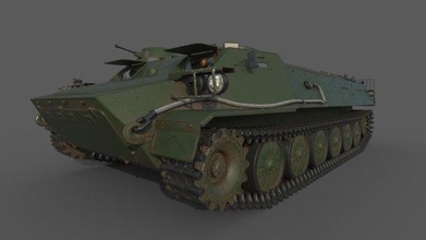 high poly mt-lb mt lb mtlb apc personnel carrier military armored vehicle russian soviet army war weapon gun tracked fight 3d print model - Mito3D