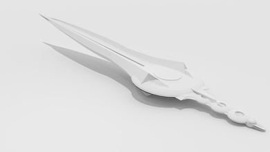 alta poli espada modelo armas brinquedos 3d print model - Mito3D
