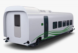 high speed railway passenger car v 1 3d model in train 3dexport highspeed coach electric locomotive generic rail transport vehicle travel journey zurel 3d print model - Mito3D