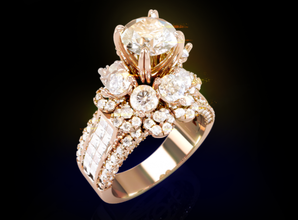 altura joalheria aréola anel jóia jóias mulheres imprimível print ready 3d print model - Mito3D