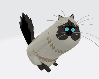 Himalaya Farsça kedi hazır Yazdır heykel hayvan memeli karikatür vahşi Evcil Hayvan Yavru doğa yavrusu heykelcik hatıra mevcut 3d model şekil vermek Sanat heykeller 3d print model - Mito3D