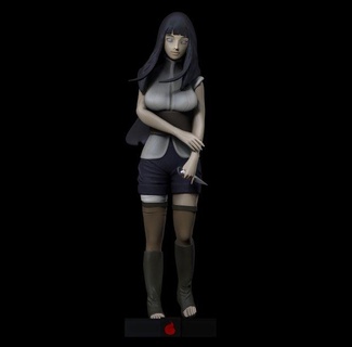 hinata naruto película mujer boruto anime 3d print model - Mito3D