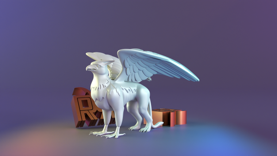 Hippogriff stute Skulptur Stand Dekor stl Liebe Wohnkultur heiliger niedlich 3d print model - Mito3D