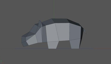 hipopótamo 3d impressão modelo in estatuetas 3dexport animal animais gigante escultura estatueta 3d print model - Mito3D