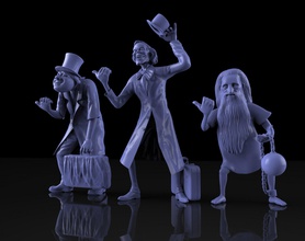 hitchhiking ghosts haunted mansion 3d print model in figurines 3dexport disneyland character art sculptures creature statue figure monster ghost warrior zbrush 3d print model - Mito3D