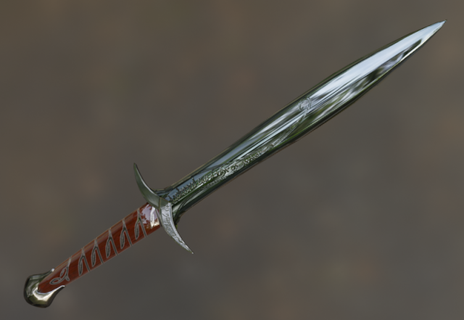 Hobbit épée Seigneur Anneaux épées elfe frodon frodobaggins amer 3d print model - Mito3D