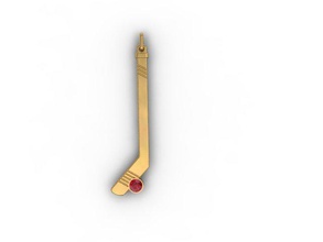bâton de hockey la coupe du pendentif objectif hockeystick glace bijoux pack pendentifs d'hiver 3d print model - Mito3D