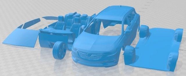 holden commodore sportwagon 2021 printable car automotive slot scalextric tamiya rc miniz hobby micro diecast 3d print model - Mito3D