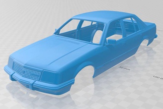 holden comodoro vc 1980 imprimível corpo carro 3d impressão modelo in automotivo 3dexport fenda escalextrico tamiya rc miniz passatempo micro 3d print model - Mito3D
