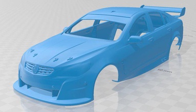 holden commodore vf 2013 printable body car 3d print model in automotive 3dexport slot scalextric tamiya rc miniz hobby micro 3d print model - Mito3D