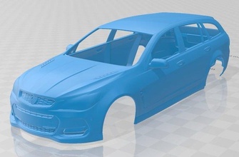 holden commodore vf sportwagon ss redline 2015 printable body car slot scalextric tamiya rc miniz hobby micro 3d print model - Mito3D